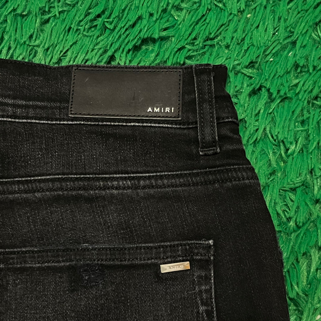 Amiri Thrasher Jeans Leopard Patch