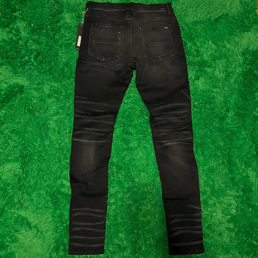 Amiri Thrasher Jeans Leopard Patch