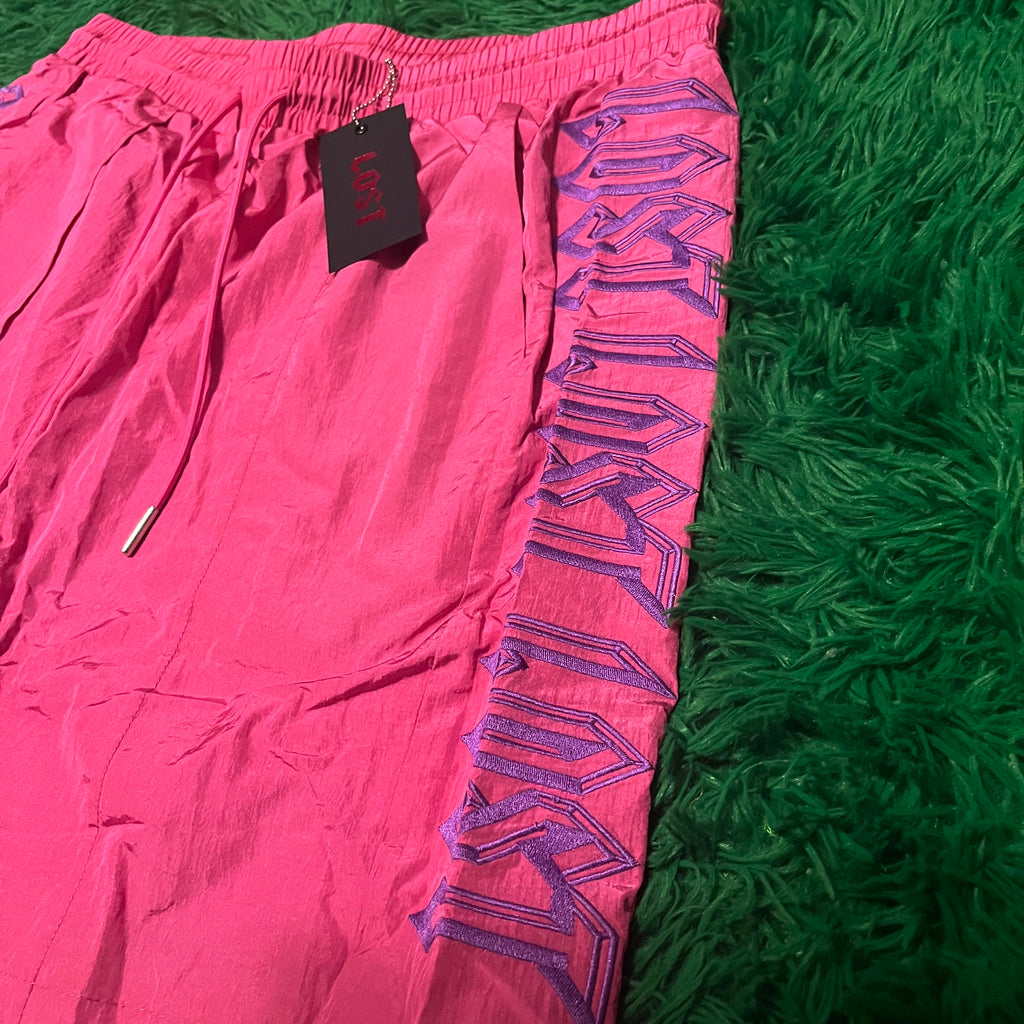 Lost Intricacy Nylon Shorts Pink
