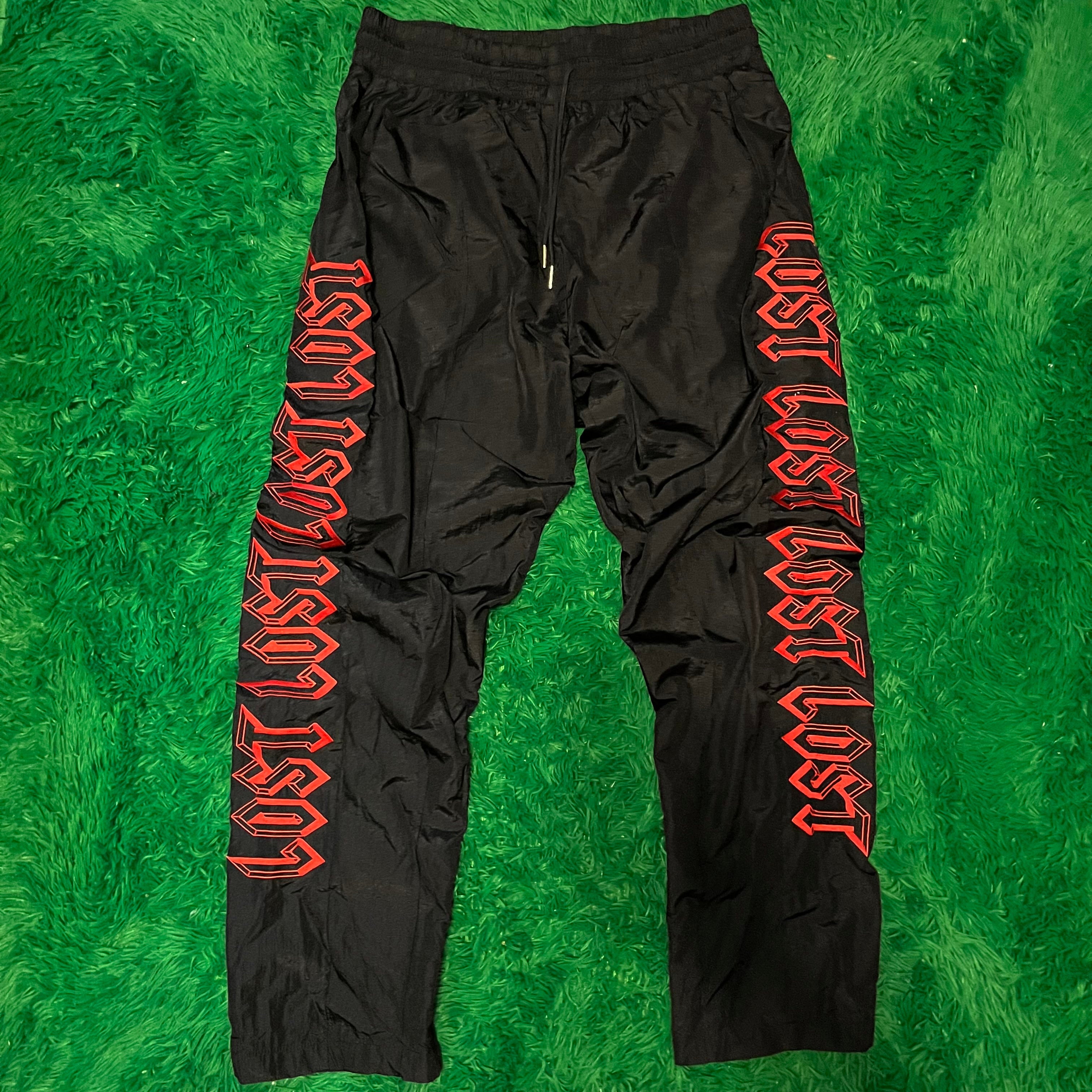 Lost Intricacy Black track pants