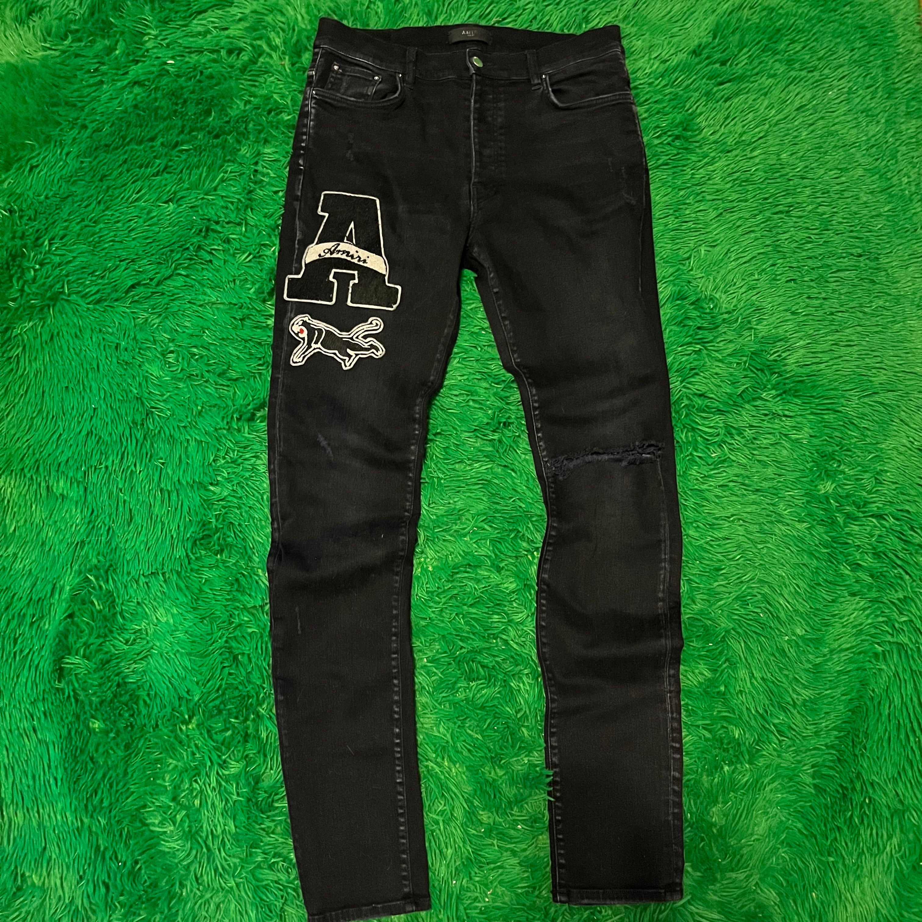 Amiri Varsity Patch Jeans *PRE-OWNED*
