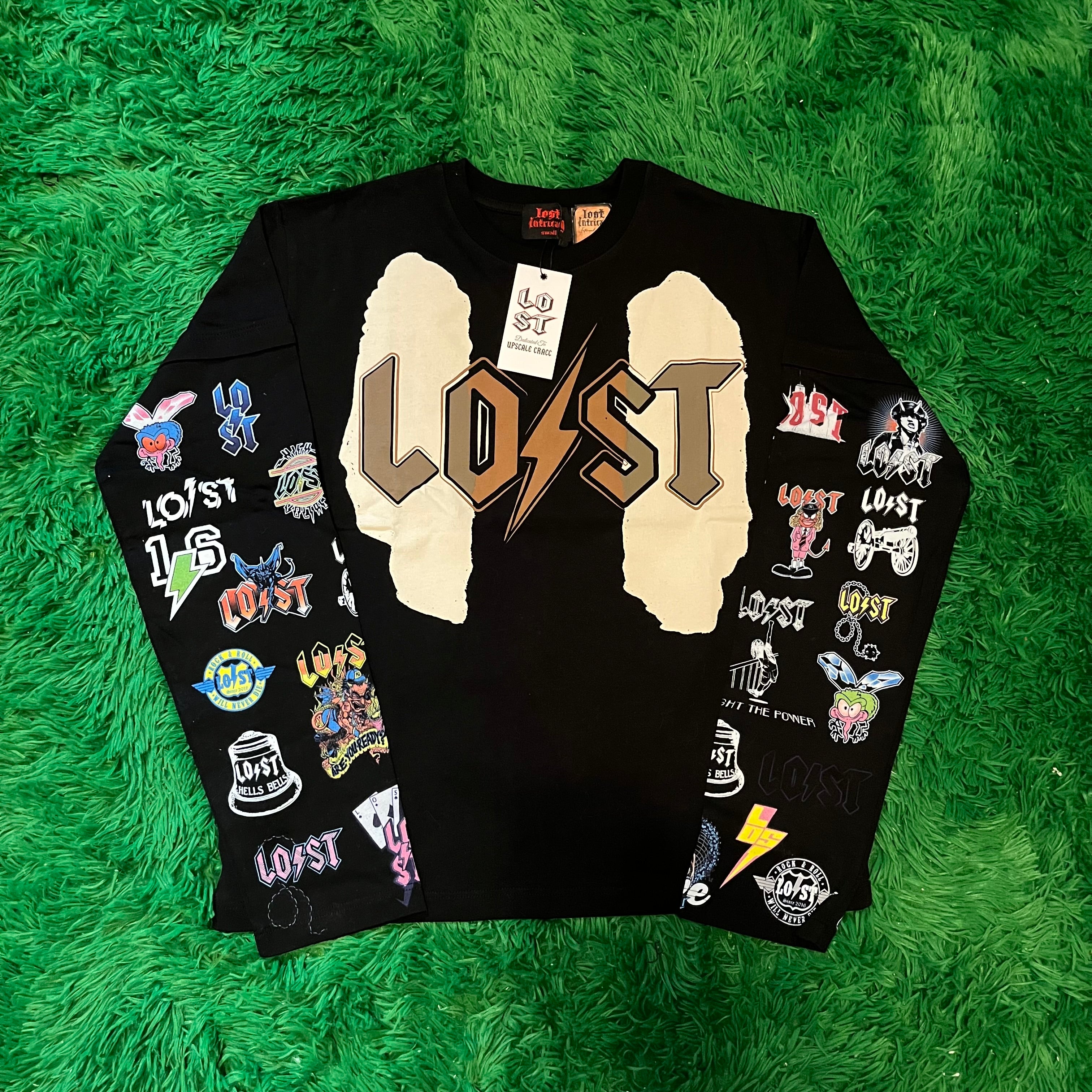 Lost Intricacy "Logos" Black Long Sleeve shirt
