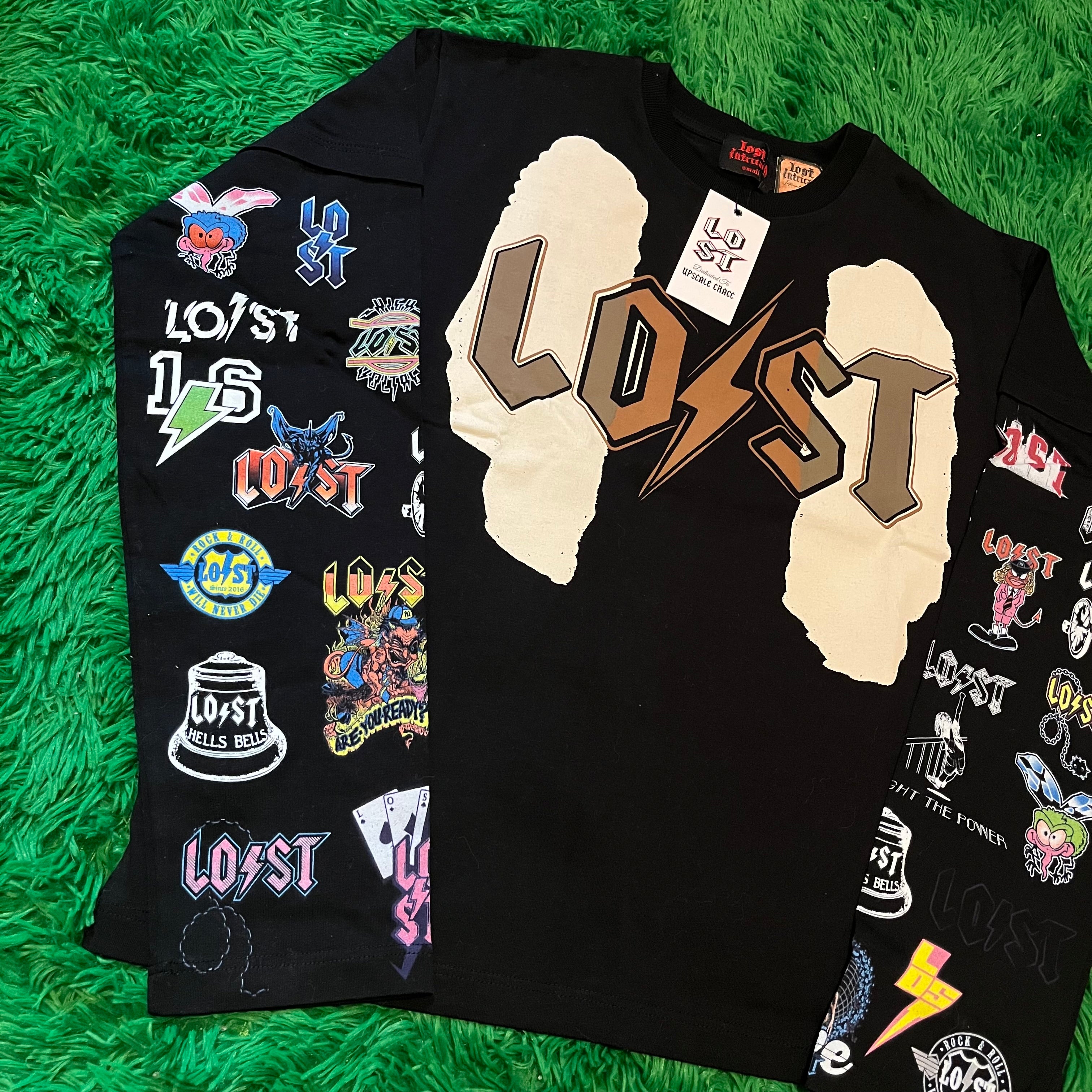 Lost Intricacy "Logos" Black Long Sleeve shirt