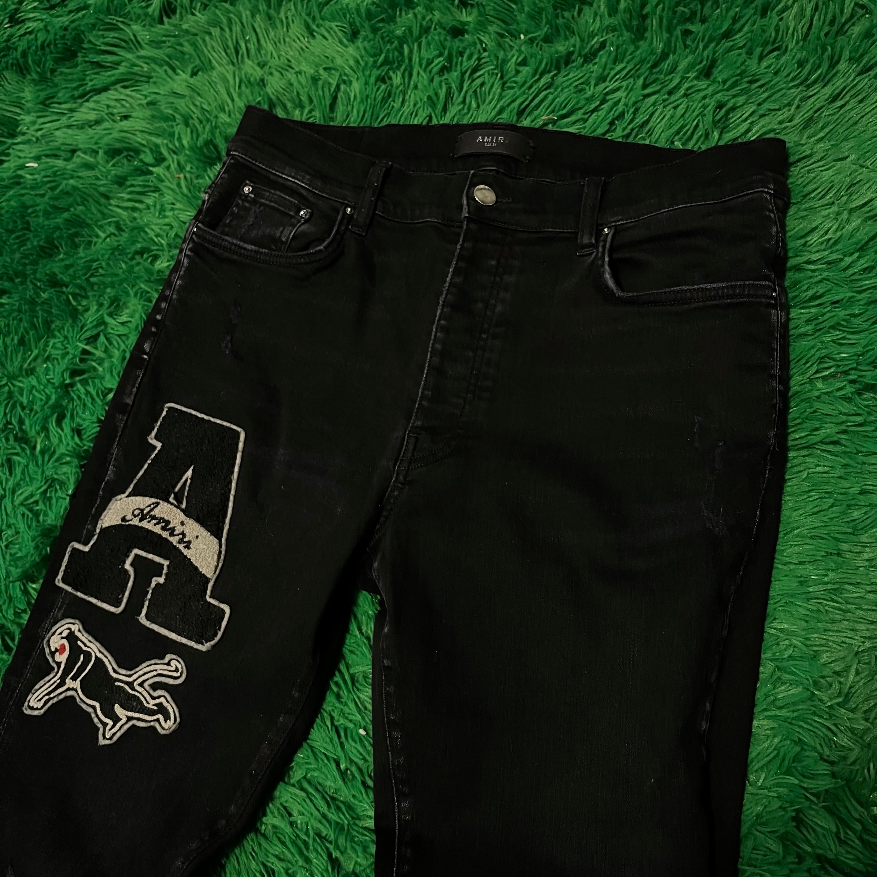 Amiri Varsity Patch Jeans *PRE-OWNED*