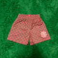 Eric Emanuel EE Red Gucci Print Mesh Shorts