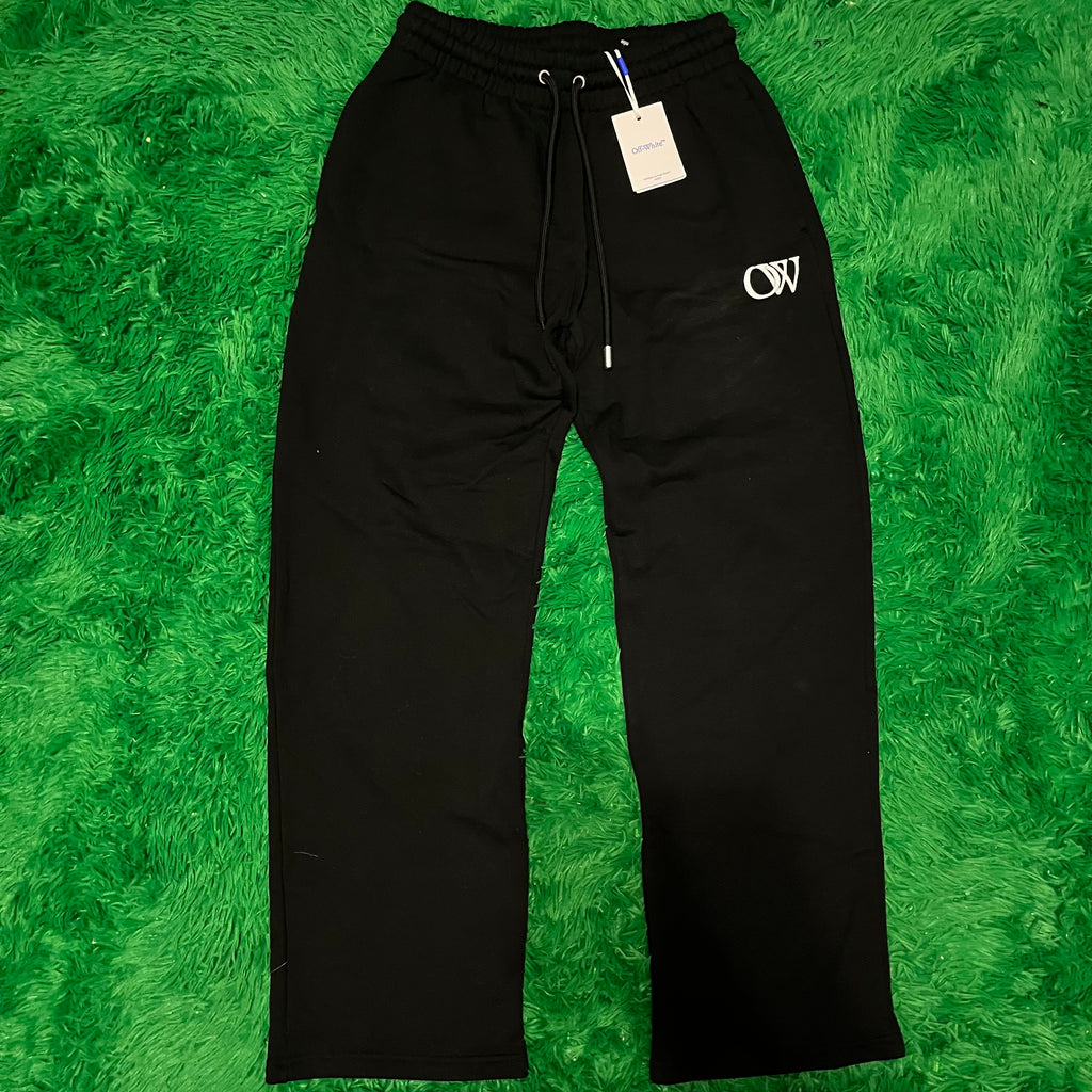 OFF-WHITE “OW” Black Sweatpants