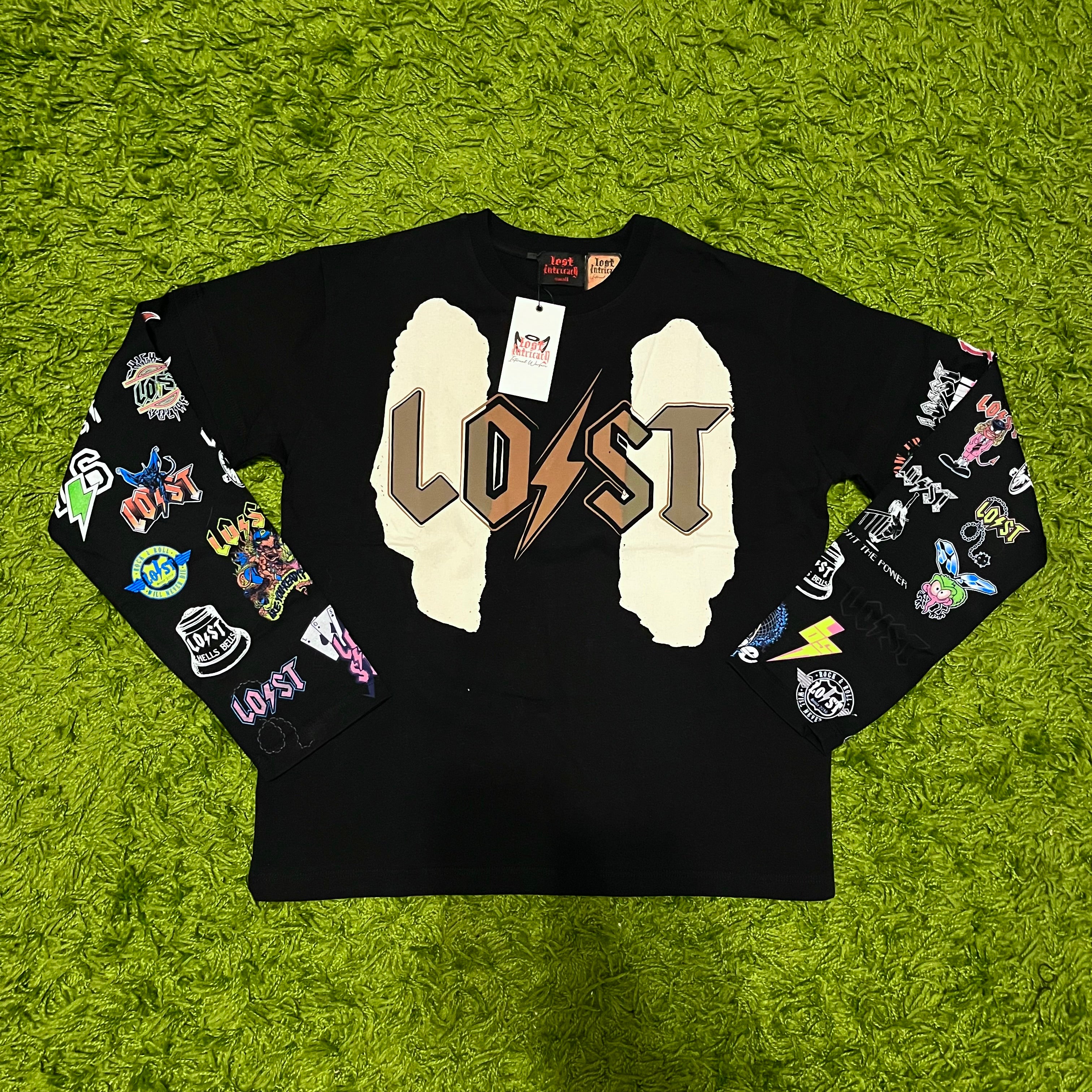 LOST INTRICACY ‘Logos’ Black Longsleeve