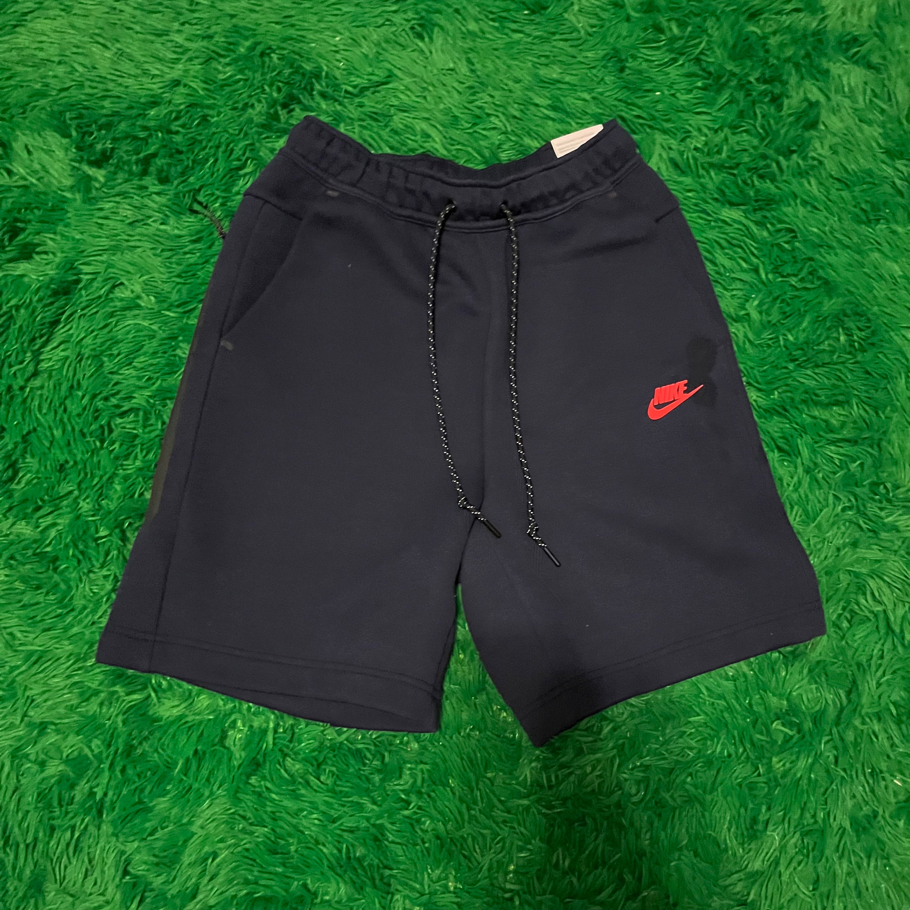 Nike Tech Navy/Red Shorts *DEFECTED*