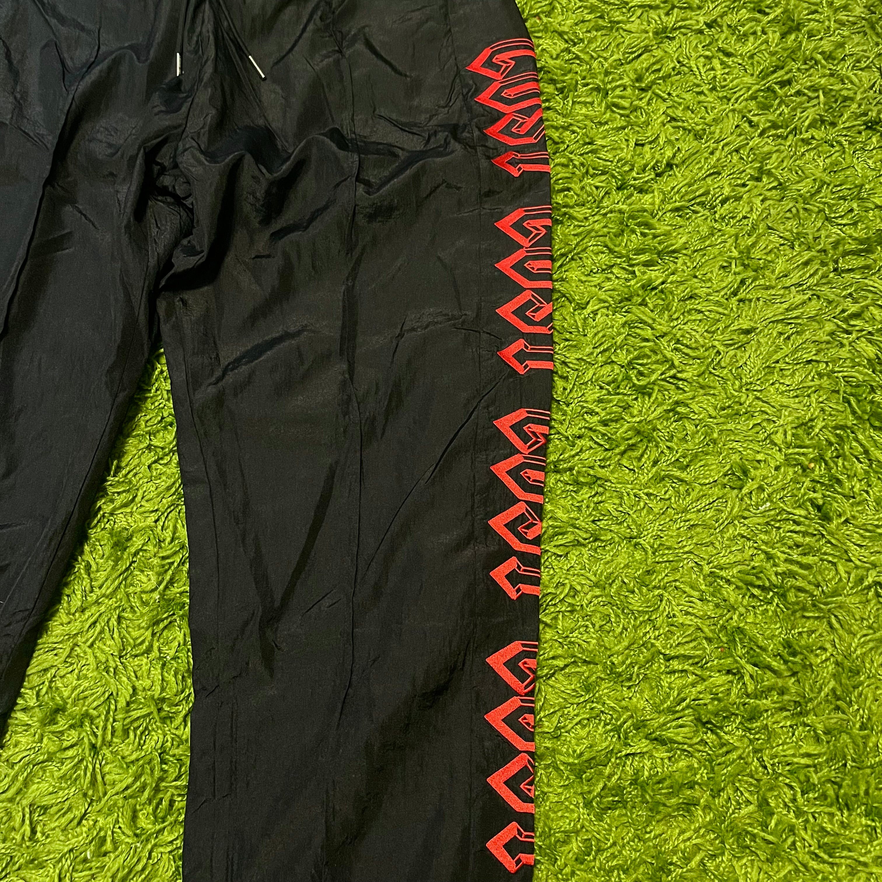 LOST INTRICACY black nylon V3 track pants