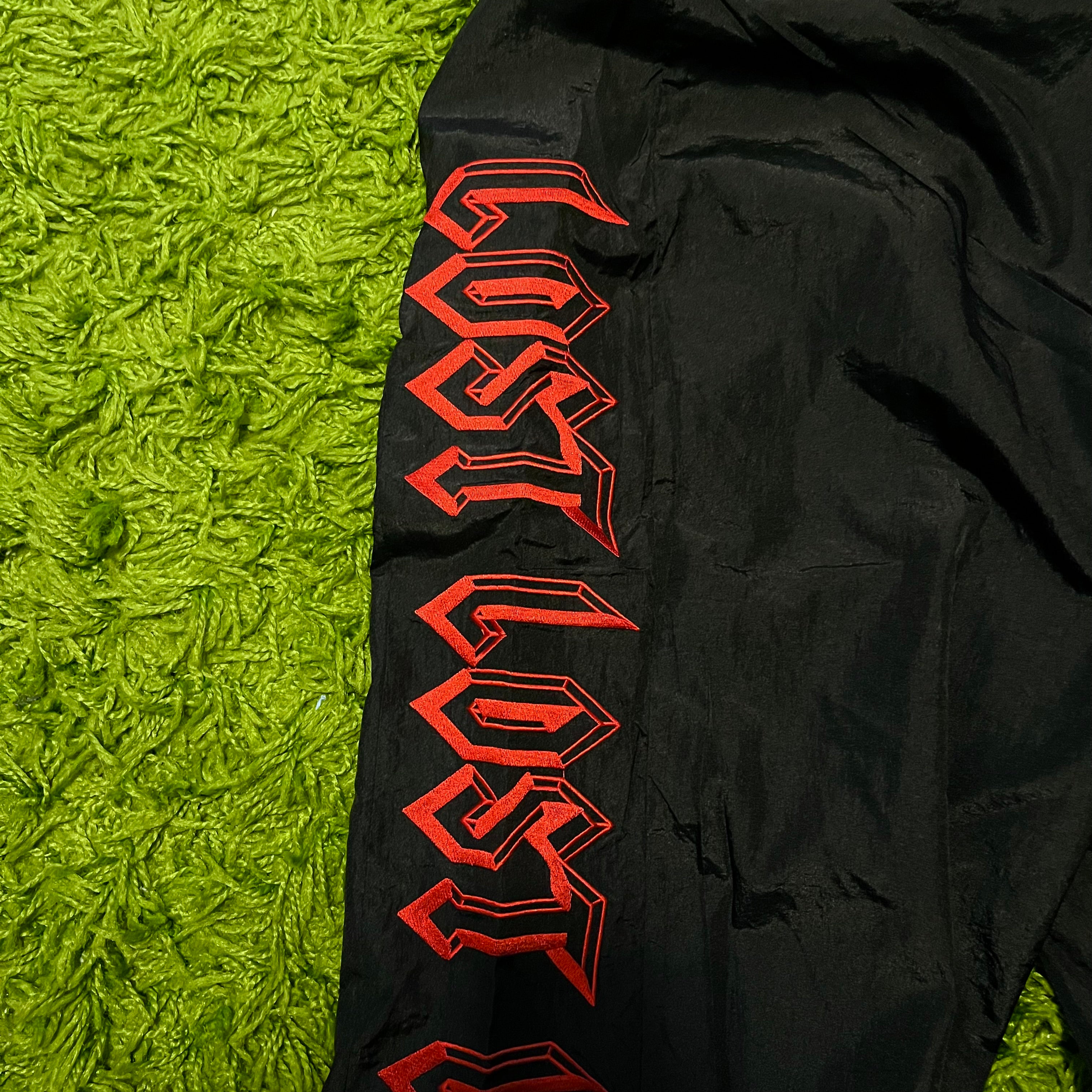 LOST INTRICACY black nylon V3 track pants
